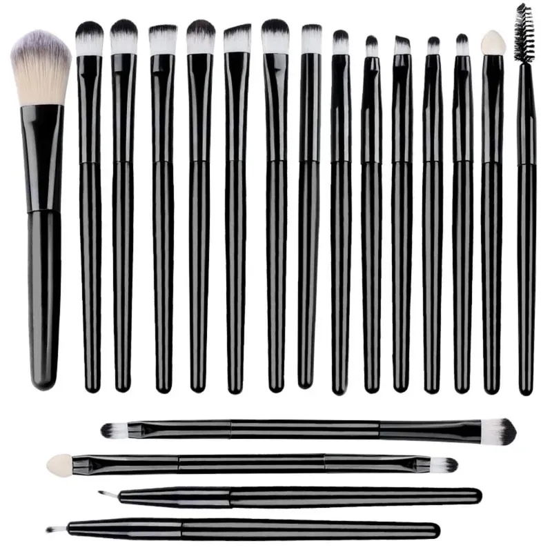 20PCS Detail Makeup Brushes Kit Soft Bristles Concealer Eyeliner Brush Eyeshadow Shader Brush Facial Cosmetic Beauty Tools