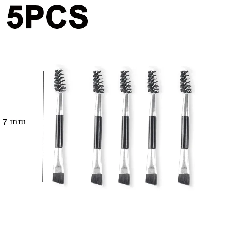 Double-headed Angled Eyebrow Brush Eyelash Comb Professional Makeup Brushes for Brow Eyelash Extension High Quality Eye Brushes — image 12