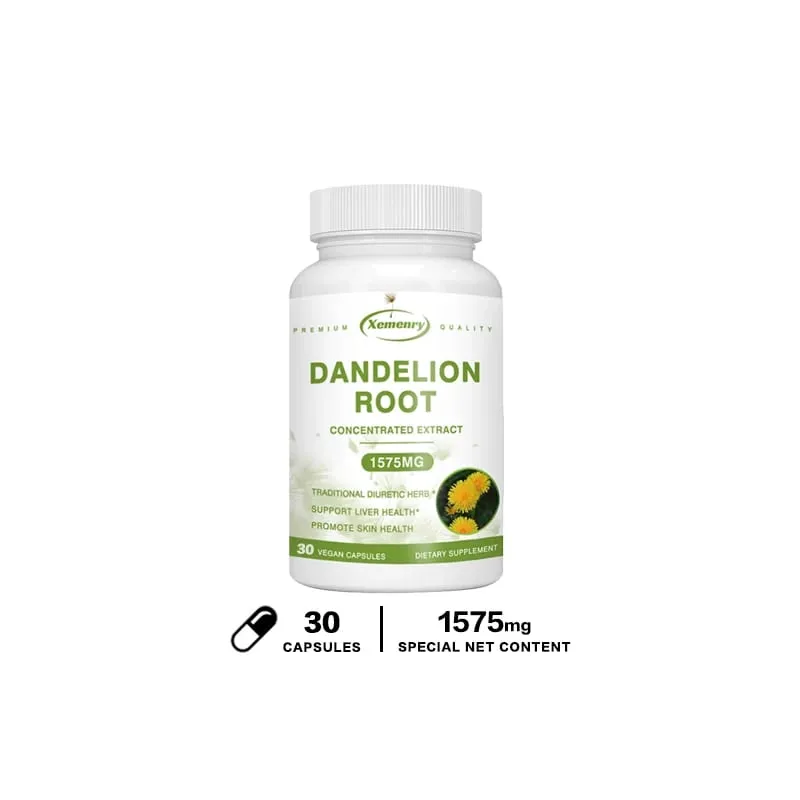 Dandelion Root Extract Capsules for Liver Detox Protection Liver Support Strong Immune System Normal Blood Pressure & Sugar — image 9