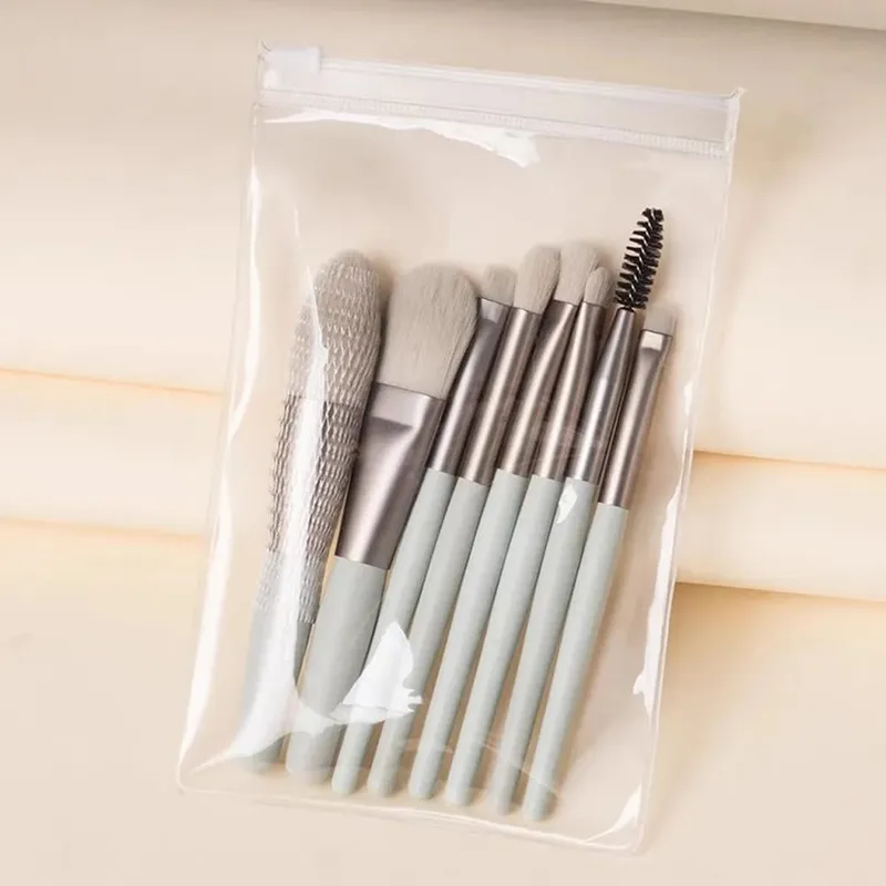 8-teiliges Make-up-Pinsel-Set in Reisegröße – weiches Haar, Rouge, Lidschatten, Konturpinsel, professionelle Beauty-Tools — image 8