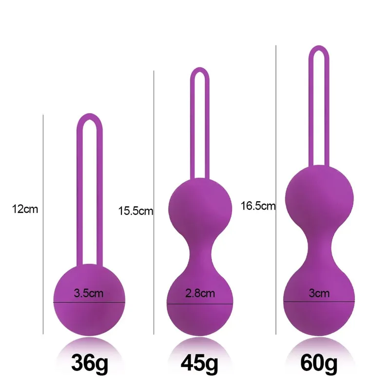 Silicone Smart Geisha Kegel Ball Beads Vaginal Ball Sex Toys for Women Simulator Vagina Chinese Ben Wa Ball Tightening Exerciser — image 2