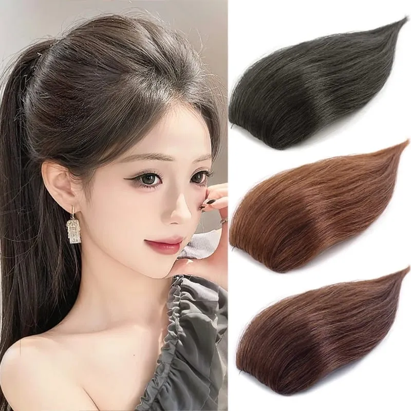 Wig synthetic pad piraso ng buhok 20cm 30cm dalawang card one-piece pad hair root pagtaas dami ng hair extension