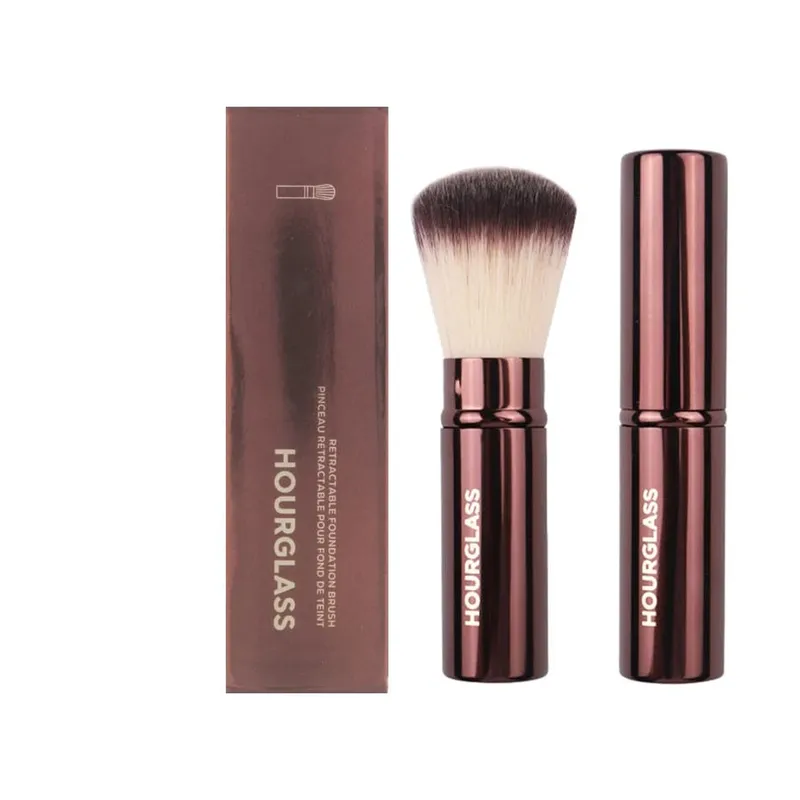1pc Hourglass Powder Contour Makeup brushes Foundation Blusher Make up brush metal handle Concealer Bronzer high end with box — image 19