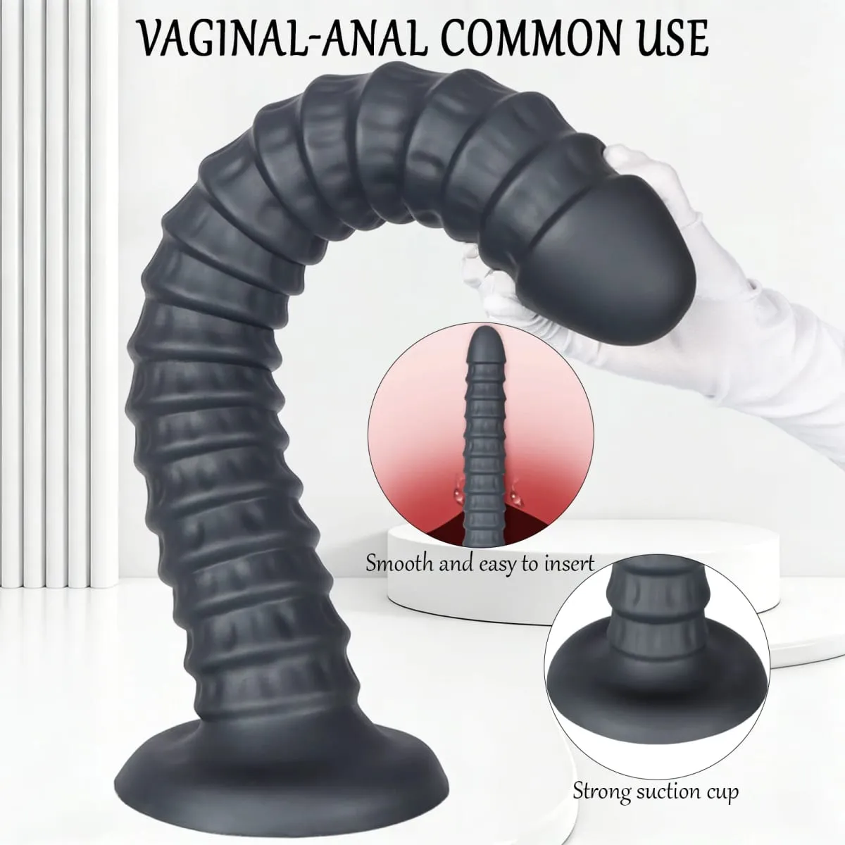 Silicone Soft Big Long Butt Plug Huge Long Anal Plug Dilator Prostate Massager Sex Toy Huge Anal Butt Training For Women Men Gay — image 3