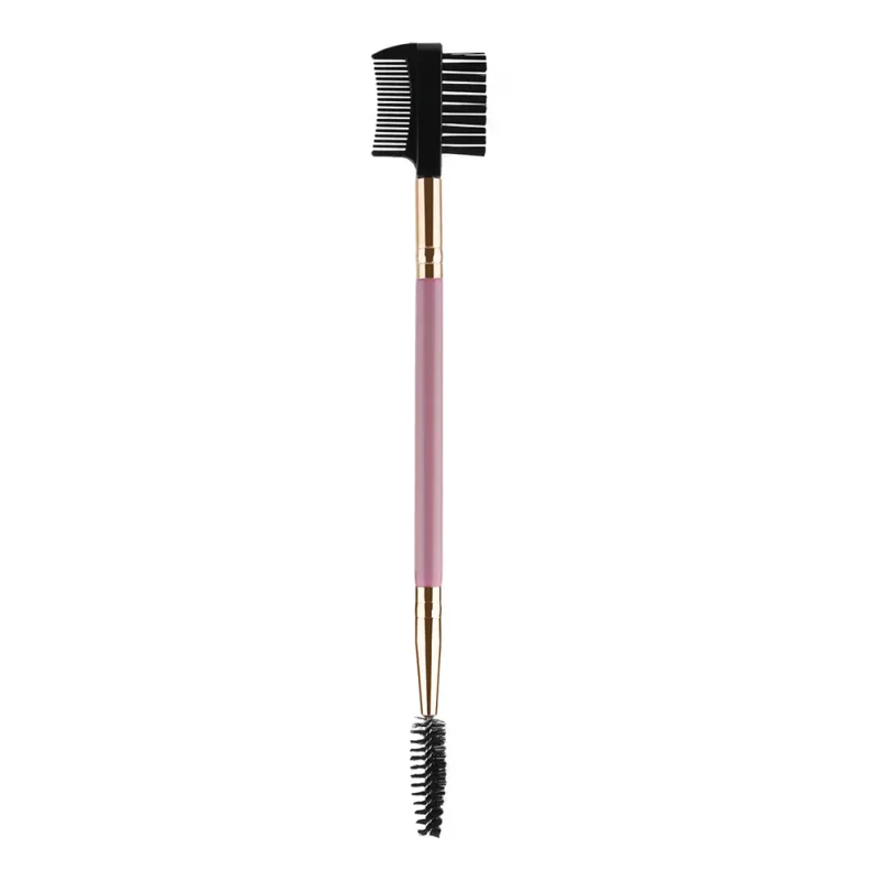 3Pcs Double-Ended Eyebrow Eyelash Brush Set with 3 Different Spoolie Brushes Makeup Grooming Tool