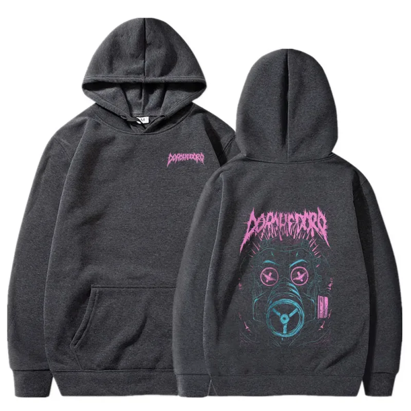 Anime Dorohedoro Print Hoodies Kaiman Welcome To Chaos Japan Manga Sweatshirts Men Women Tops Casual Oversized Style Streetwear
