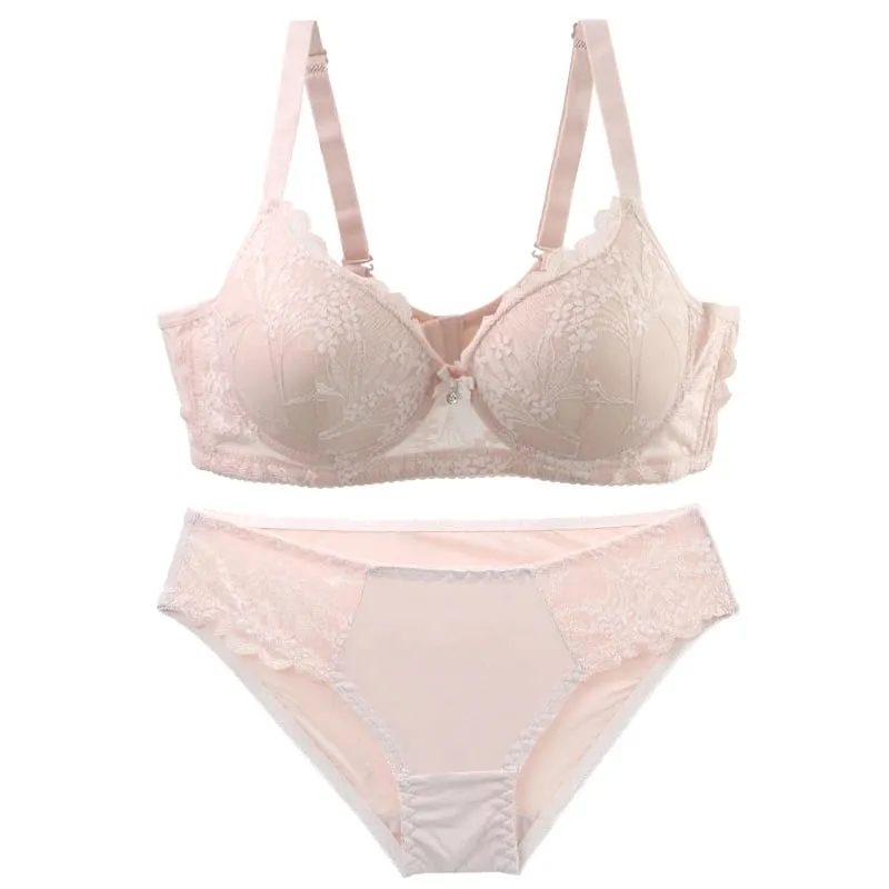 DaiNaFang Verzamel Anti Zijborst BH-sets Dunne Mold Cup-ondergoed voor dames Ademende zweetabsorptie BC-lingerie