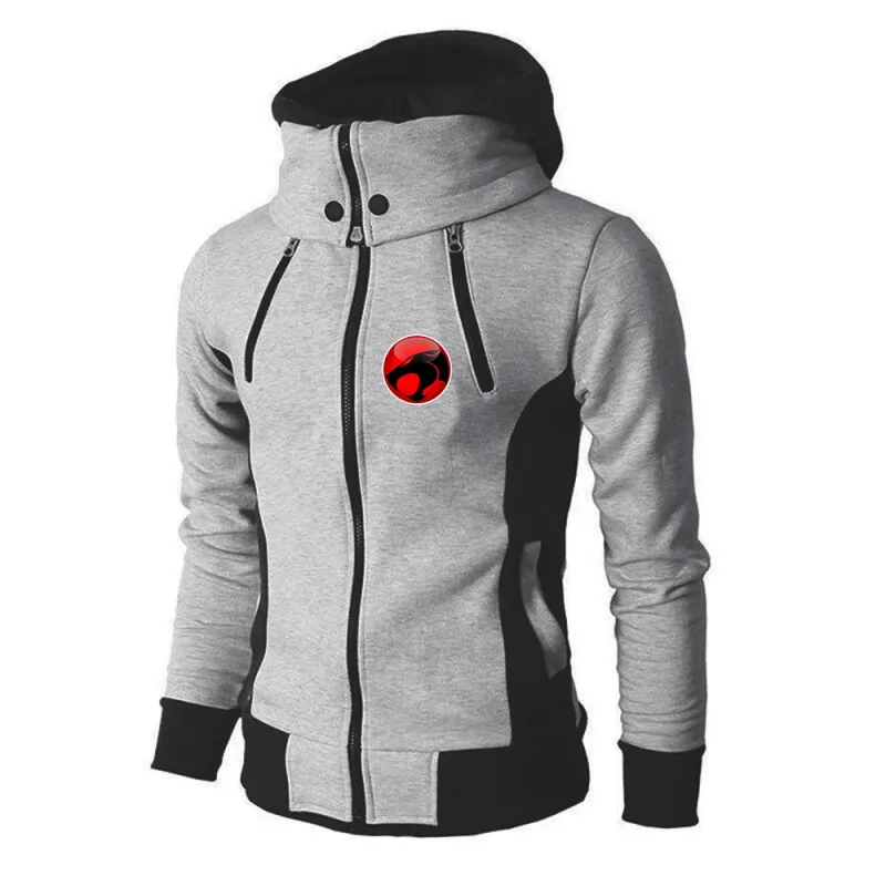 ThunderCat Logo The men's three-color zipper pullover is suitable for business wear in spring and autumn hoodies jacket