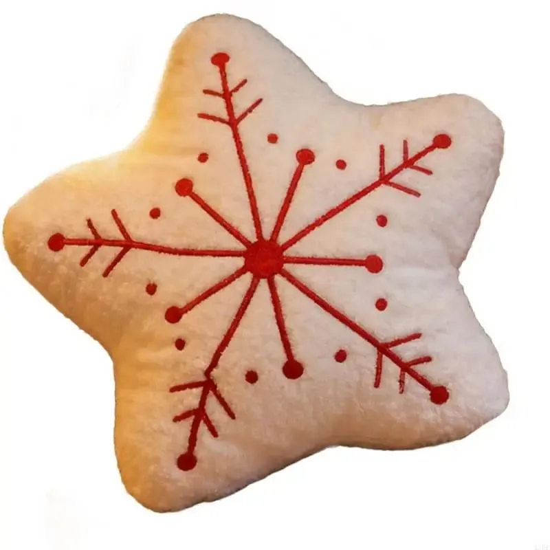 Plush Pillow Christmas Cushion for Bedroom and Sofa Decors Soft Stuffed Throw Pillow Holiday Decoration for Kids and Family