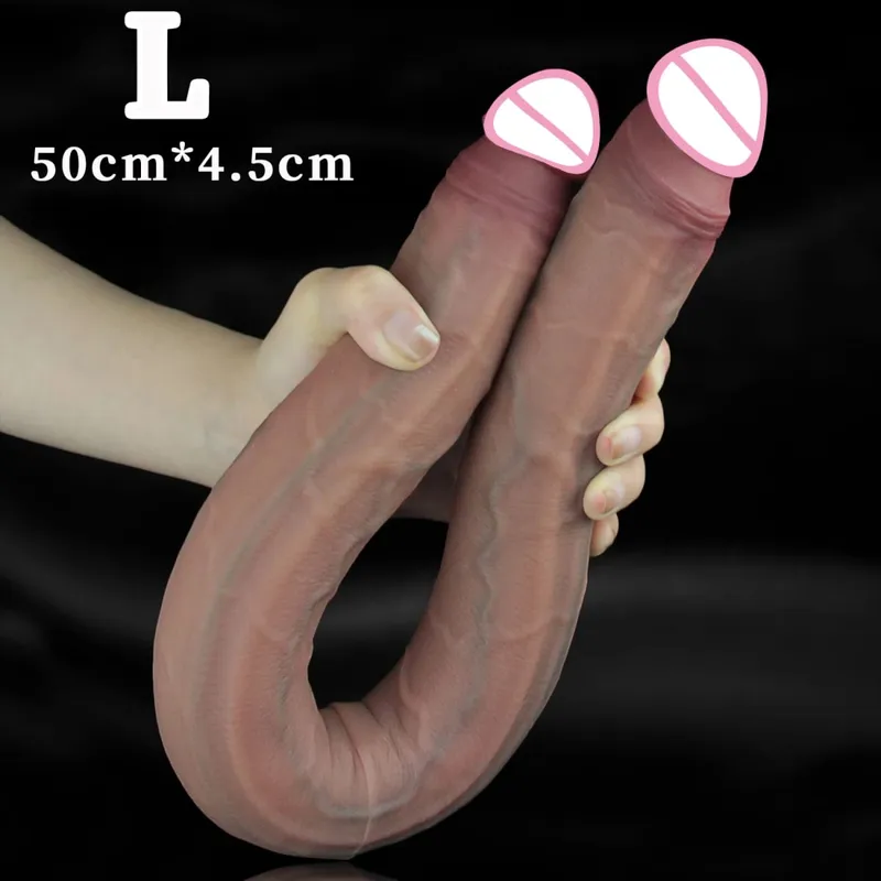 Silicone Double Ended Dildos Super Long Penis Vaginal G-spot Massage Orgasm Lesbian Masturbator anal plug Butt Plug Sex Toys — image 8