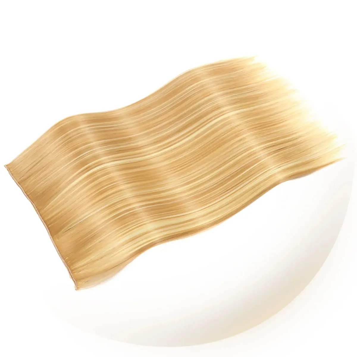 Synthetic 5 Clips in one piece hair extensions 22inch long straight clip in hair for women girls daily party holiday — image 3