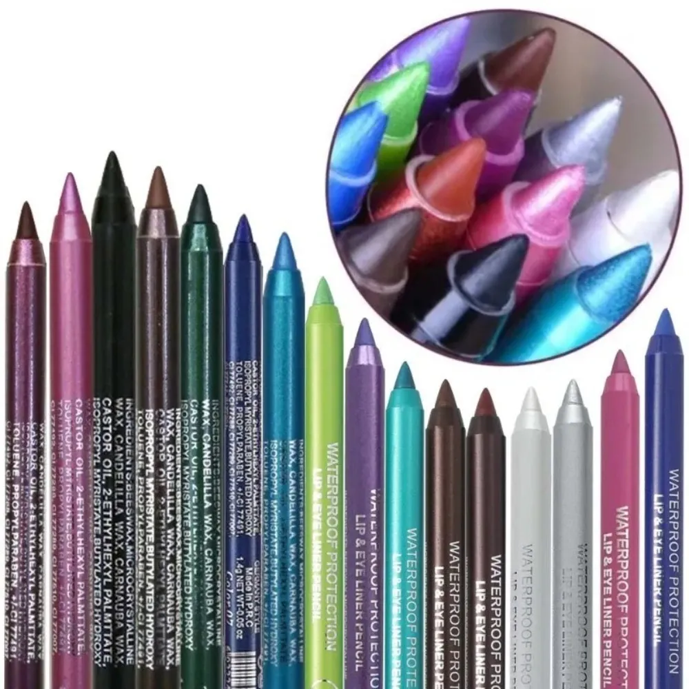 Crayon Eyeliner nacré 17 couleurs, coloré, imperméable, longue durée, mat, lisse, facile à porter, fard à paupières, stylo Eyeliner, maquillage pour les yeux