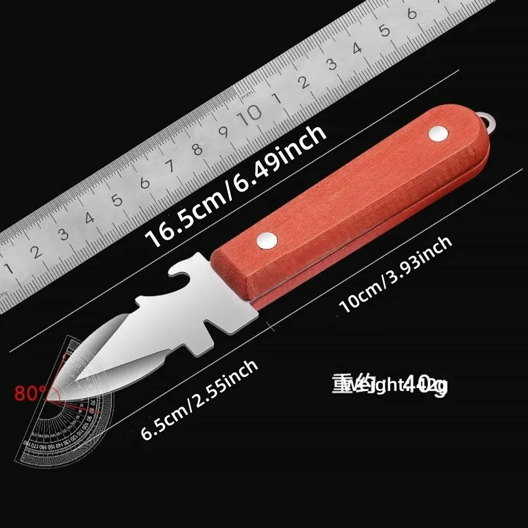 Oyster Knife Sharp-edged Shucker Shell Seafood Opener Tool Stainless Steel Clam Opener for Oyster Clam Toadfish Crab Shells — image 3