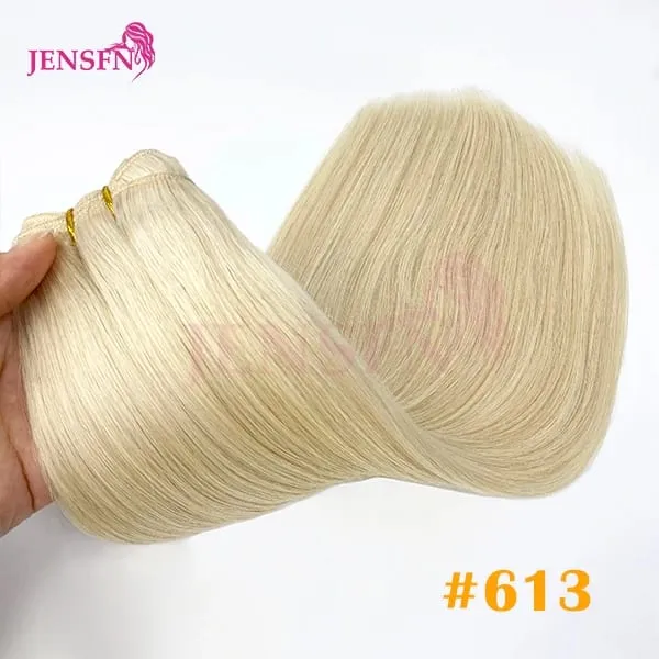 Straight 100% Real Human Hair Weft Bundles Extensions 50g/Pcs 16"-24" Remy Natural Hair Sew In Weaves Brown Blonde Color — image 15