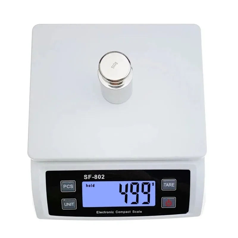 30kg/1g Digital Kitchen Food Scale 1g Precision LCD Display Electronic Balance Stainless Steel Platform Tare Function for Baking — image 2