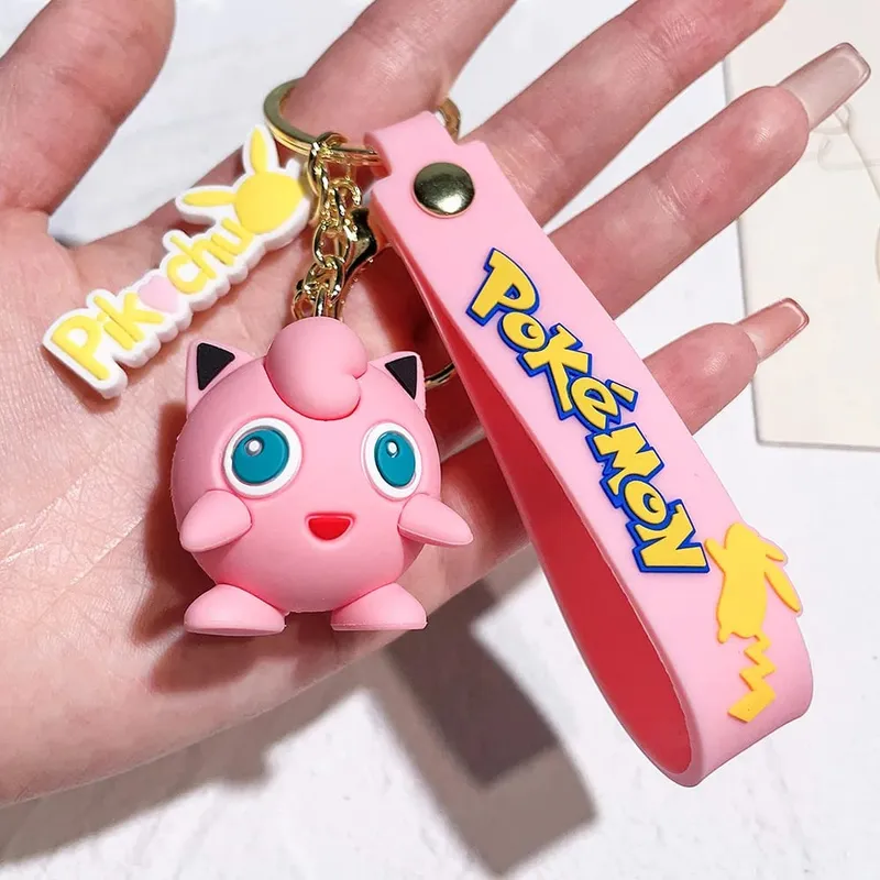 40 Style Wholesale Anime Pokémon Pikachu Eveen Keychain Cartoon Cute Charizard Keyring Student Backpack Car Key Chain Toys Gifts — image 19