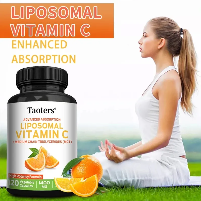Liposomal Vitamin C 1400 มก. - ส่งเสริมการผลิตคอลลาเจน การสนับสนุนภูมิคุ้มกัน สารต้านอนุมูลอิสระที่มีประสิทธิภาพ