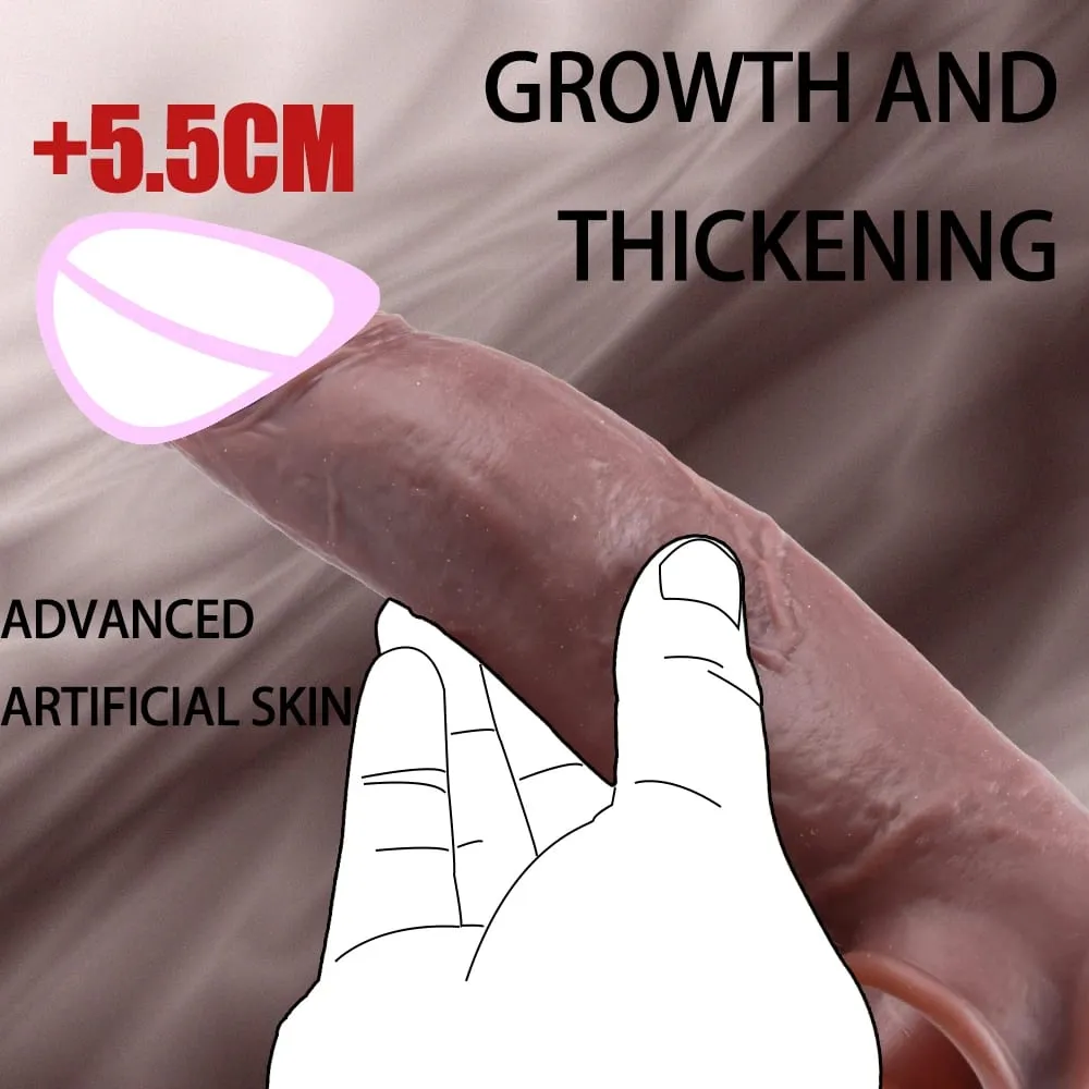 Sleeve for Erection Penis Training Sexy Adult Man Silicone Penis Sleeve Cock Ring Extender Male Sex Toy Dildo Cock — image 6