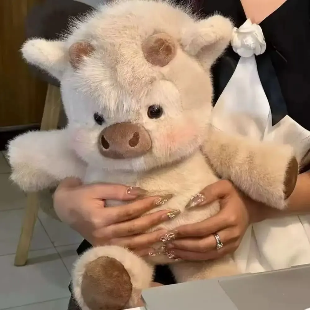 Creative Gift Soft Pig Stuffed Animal Plush Pillow Emotional Support Cute Stuffed Animals Plush 17.7inch Stuffed Toys
