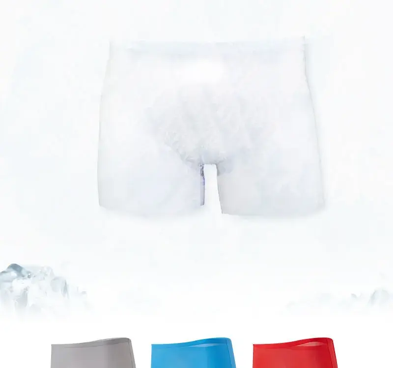 Ultra Thin Ice Silkชุดชั้นในผู้ชายเซ็กซี่Coolกางเกงไม่มีรอยต่อกางเกงBreathable Boxer TrunksชายBreathableกางเกงขาสั้น — image 2