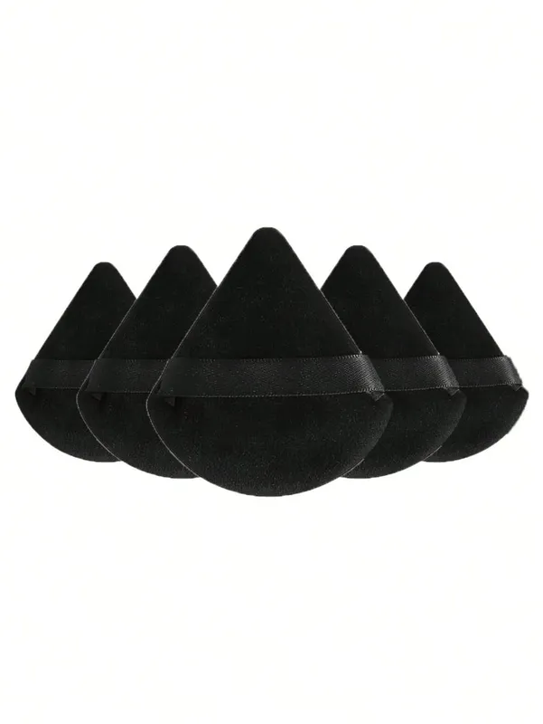50/40/30/20/10/5 Triangular Velvet Puffs Reusable Puffs Face and Eye Makeup Puffs Foundation Make-up Powder Makeup Tools — image 8