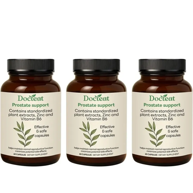 Prostate Support Capsules with Zinc and Vitamin B6 Saw Palmetto and Stinging Nettle Extracts for Support 60 Capsules — image 8