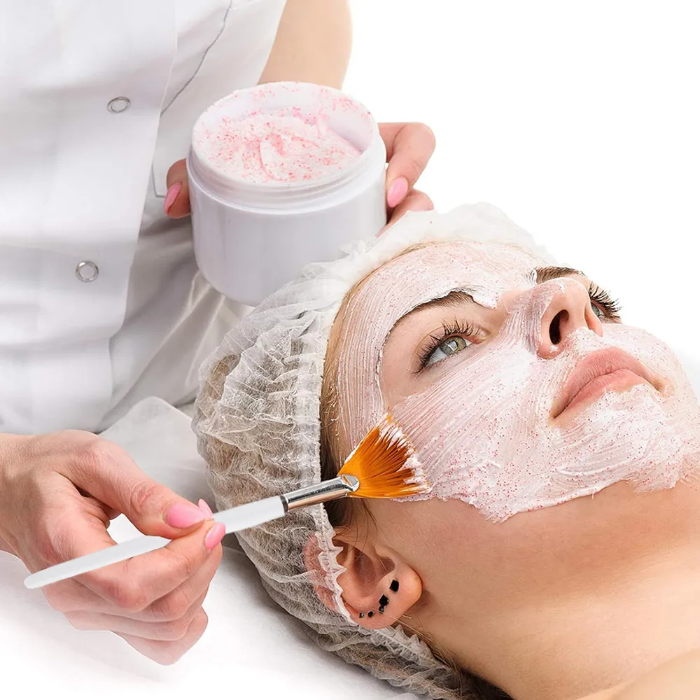 3/9 Pieces Facial Fan Mask Brushes Soft Mask Brush Applicator Esthetician Facial Mask Brushes For Women Girls Cosmetic Tools — image 6