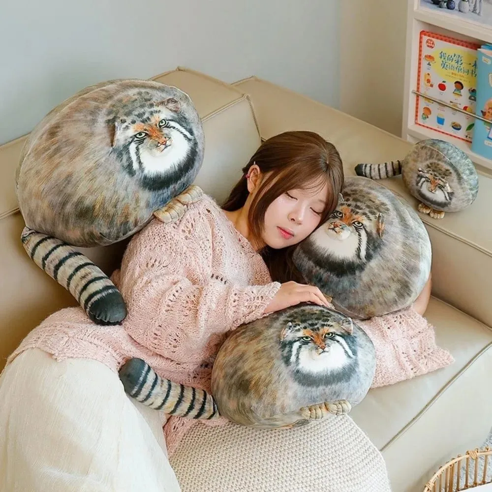 Cute Ultra Soft Animal Realistic Simulation Huggable Simulation Pillow Throw Cushion Bedroom Decoration