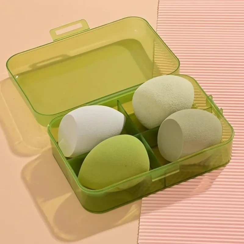 4Pcs Beauty Pro Foundation Cosmetic Puff Set Dry Wet Usable Makeup Tool Magic Brushes With Box Sponge Powder Makeup — image 8