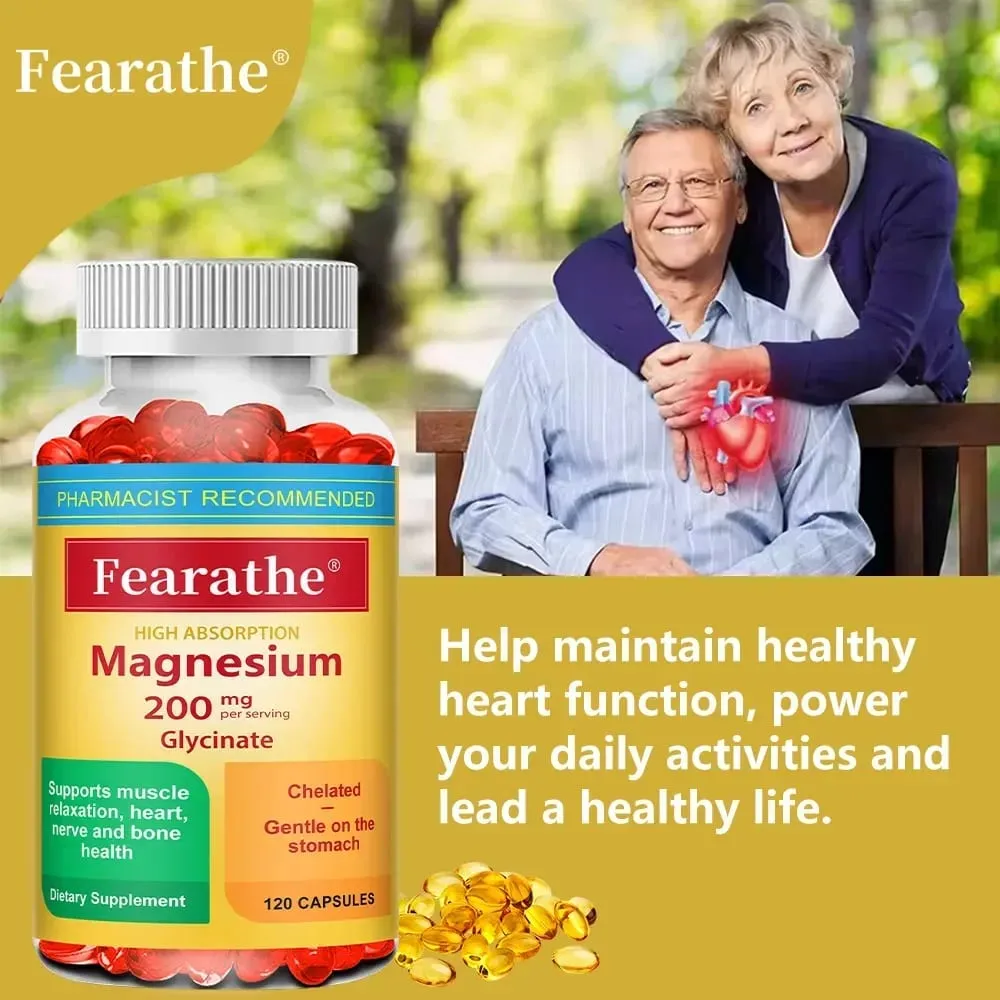 200 Mg Magnesium Glycinate Capsules To Improve Sleep Quality Support Joint and Bone Marrow Health and Boost The Immune System — image 7