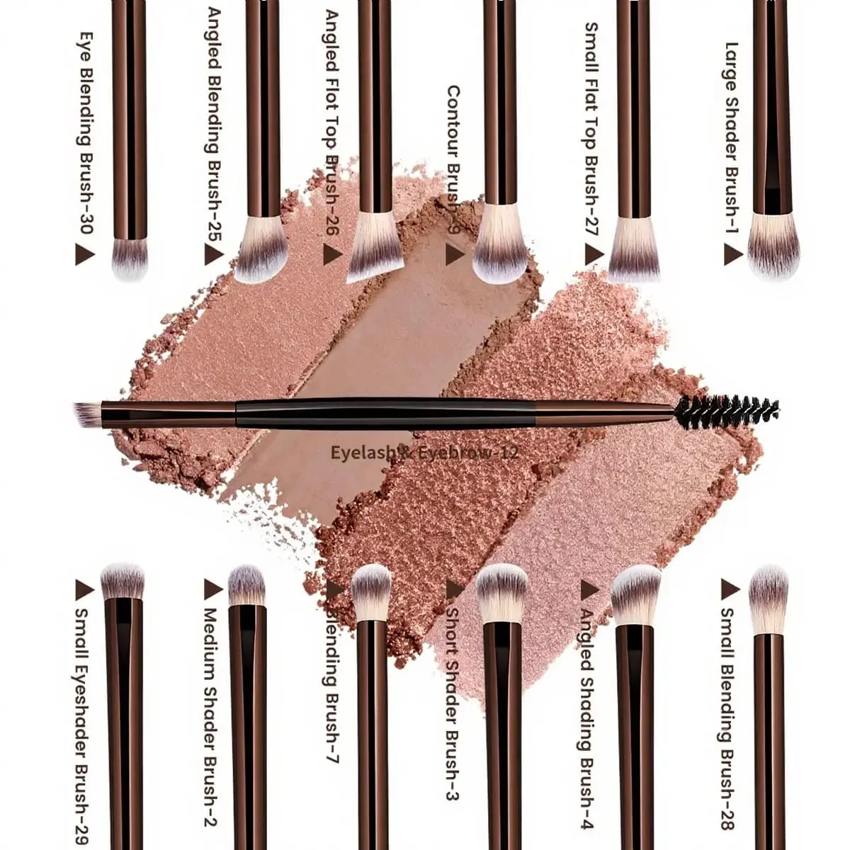 13 Pcs Makeup Brush Set Multi - Functional Eye Brushes Professional Makeup Tools Kit — image 5