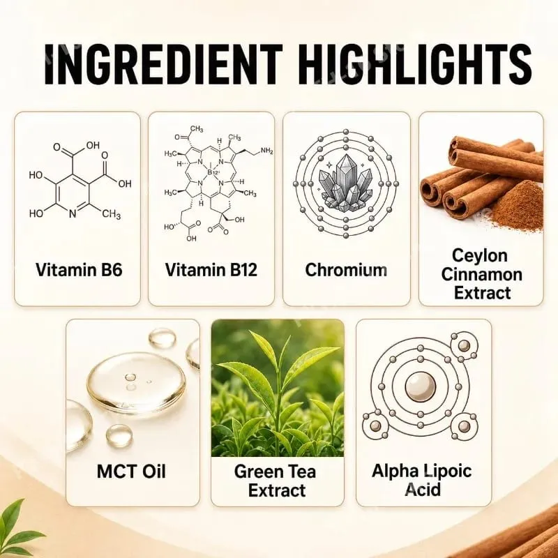 Ceylon Cinnamon Softgels with Vitamin B6 MCT Oil Supports Balanced Glucose and Cholesterol Metabolic Balance Energy 60 Softgels — image 3