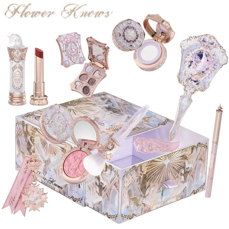 Flower Knows Knight Unicorn Collection Mini All-In Gift Set- with Lipstick Blush Eyeshadow Powder Lip Liner Mirror & Tools — image 5