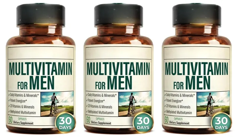 Multivitamin for Men Capsule Immune Health Support Contain Methylated Vitamins and Chelated Minerals Provide Body Energy 60count