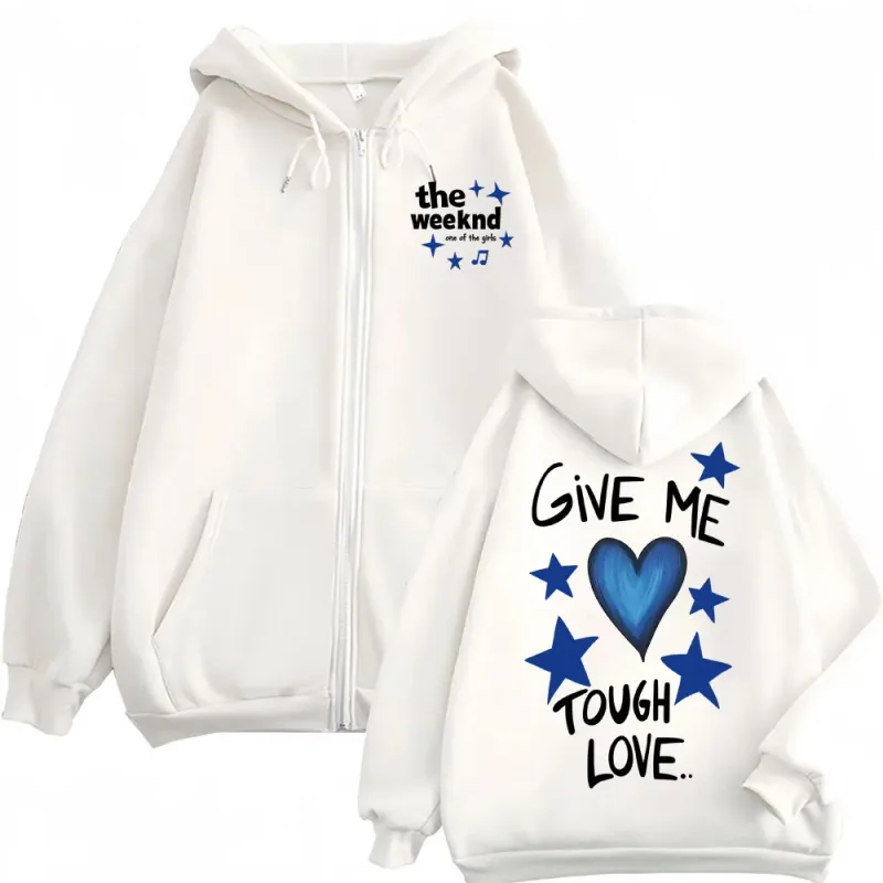 The Weeknd "one of The Girls" Zip Up Hoodies Men Women Fashion Hip Hop Jacket Sweatshirt Coats Casual Oversized Zipper Pullovers — image 7