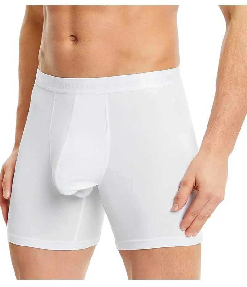 David Archy 3 Pak Celana Dalam Pria Celana Boxer Dasar MicroModal Lembut Bersirkulasi Pria Boxer Kantong Ganda Cepat Kering Olahraga Kebugaran