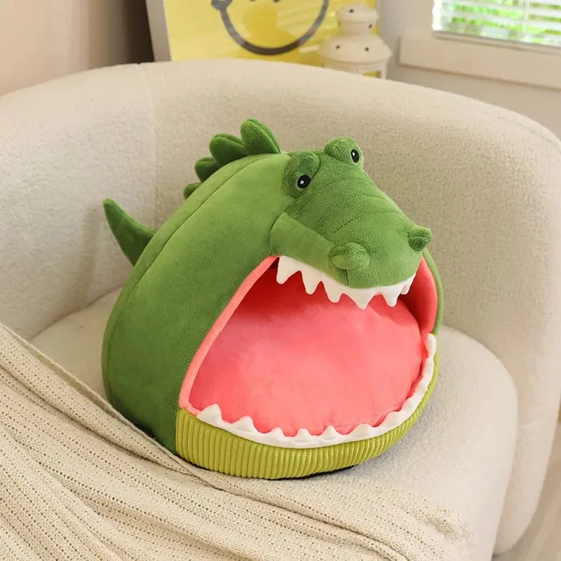 Pet Bed Shark Pineapple Shaped Soft Warm Nest Sleep Available All Seasons Specially Designed For Cats And Dogs Pet Gift — image 8