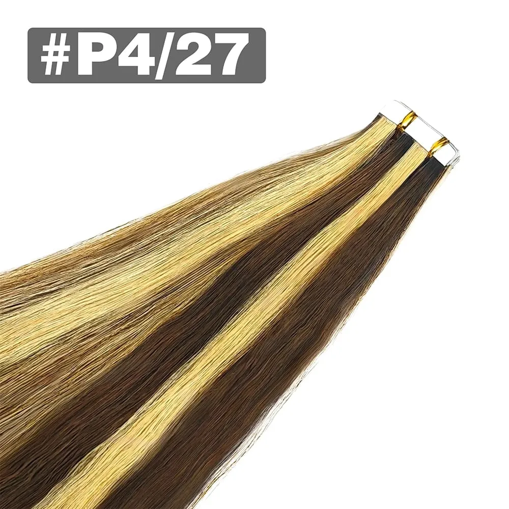 Straight Tape In Hair Extensions Natural Black 26 Inch Adhesive Invisible Brazilian Remy 100% Human Hair Tape Ins 50G/20Pcs/Pack — image 14
