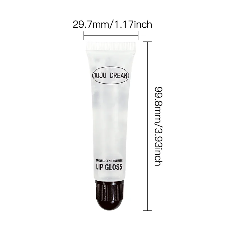 Klar nærende lipgloss fugtgivende læbepomade til tørre læber Langvarig glasglans Finish blank læbemakeup Bær alene — image 6