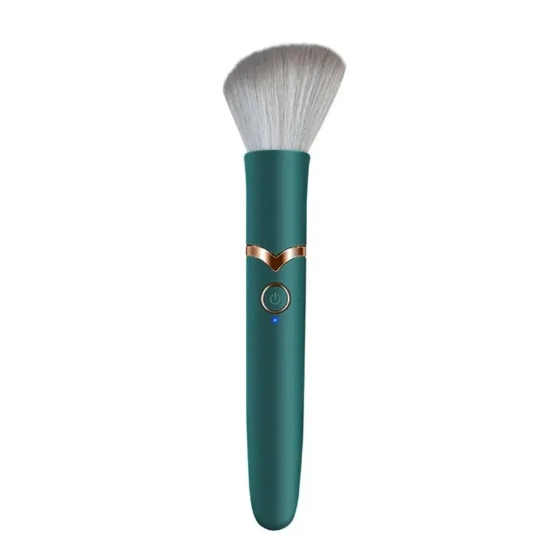 1PC 2 In 1 Electric Foundation Brush Vibration Makeup Brush Multi-Function Soft Fluffy Portable Rechargeable Detail Makeup Tools