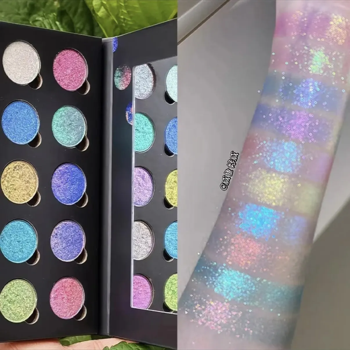 Eyeshadow Palette Chameleon Glitter Metallic Shimmer Glitter Eye Shadow Gradient Colors Fine Flash Eye Makeup