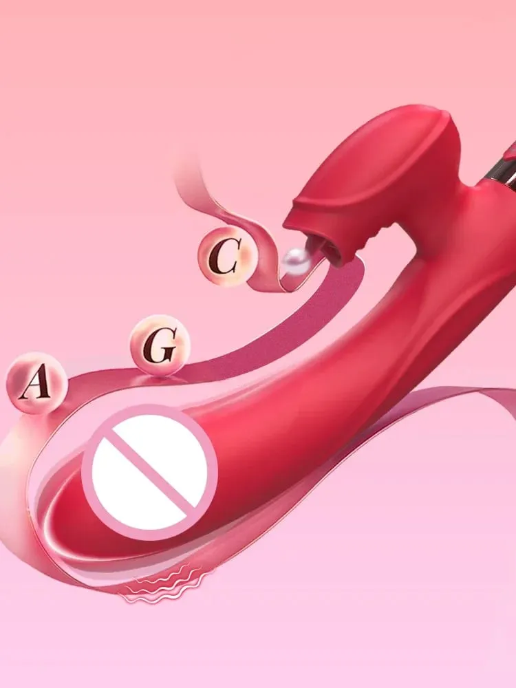 Sex Toy Vibrator for Women Clitoris Stimulator Female Masturbator G Spot Dildo with Tongue Licking Adults Goods 18+ — image 4