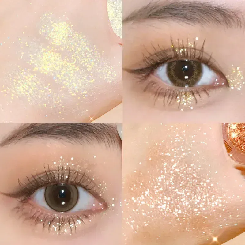 Diamond Glitter Monochrome Eyeshadow Palette Sequins Pearlescent Highlighter Powder Makeup Brighten Shiny Eyes Makeup Cosmetics — image 5