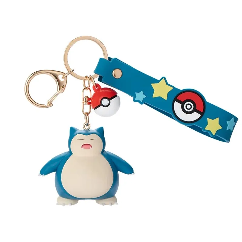 Genuine Pokemon Pikachu Keychain Gengar Morpeko Cubone Snorlax Mimikyu Anime Action Figure Toy Keyring Fragrance Pendant Gift — image 13