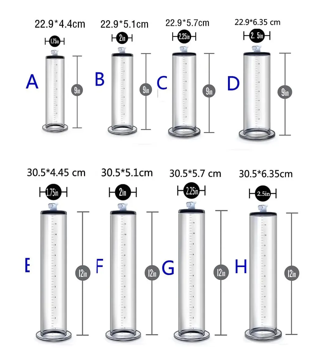 Manual Acrylic Penis Pump for Men with Pressure Gauge Clear Cylinders Vacuum Enlargement Masturbation Trainer Adult Sex Toy Set — image 3