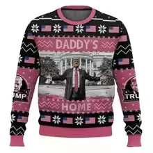 Home Alone Ugly Christmas Sweater Men Women Pullover Hot Sale Round Neck Long Sleeve Top Christmas Clothing 3D Funny Printed — image 8