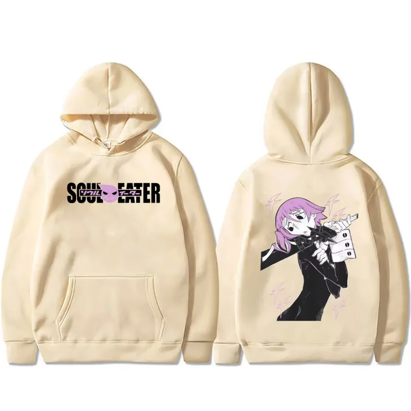 Hot Anime Soul Eater Crona Graphic Hoodie Men's Clothing Vintage Manga Streetwear Men Fashion Casual Oversized Pullover Hoodies — image 6
