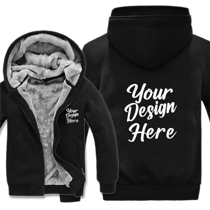 Hoodies Rekaan Tersuai Lelaki Membuat Logo Rekaan Sendiri Teks Foto Sweatshirt Mans Coat Jacket Hoody — image 7