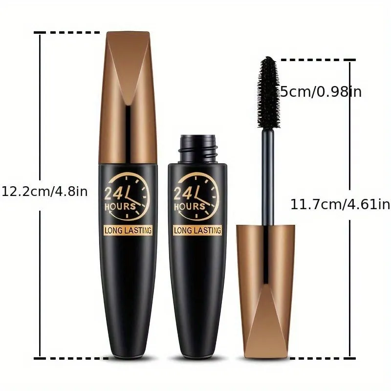 2pcs/set 8D Curling Waterproof Mascara Long Lasting Fiber Formula Boosts Lash Volume & CurTravel-friendly Design Eye Makeup — image 3