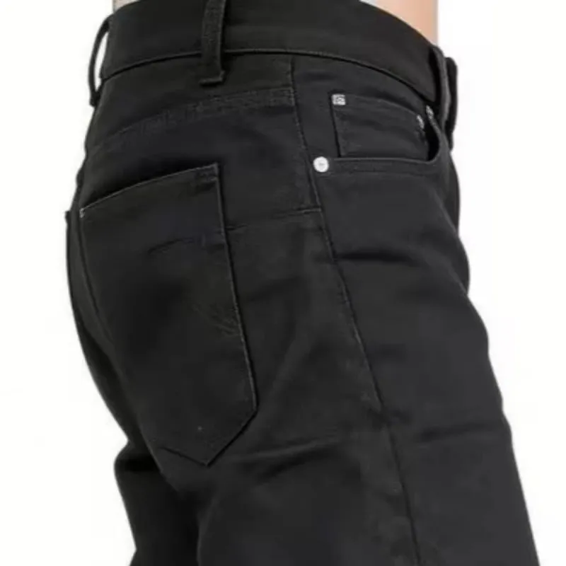 Mens Jeans Harajuku American Retro Black Flared Denim Pants Loose Straight Wide Leg Streetwear Summer Casual Vintage Unisex New — image 6